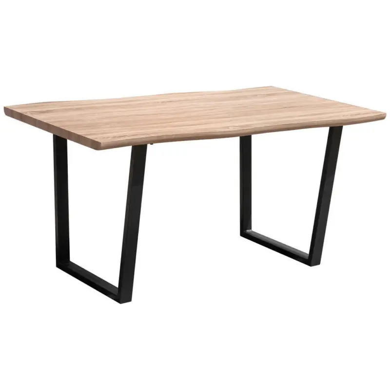 Esstisch in Metall, Holzwerkstoff 160/90/76 cm