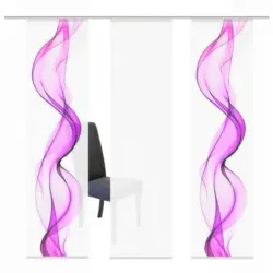 Flächenvorhang in Beere halbtransparent