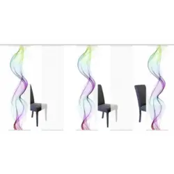 Flächenvorhang in Multicolor halbtransparent