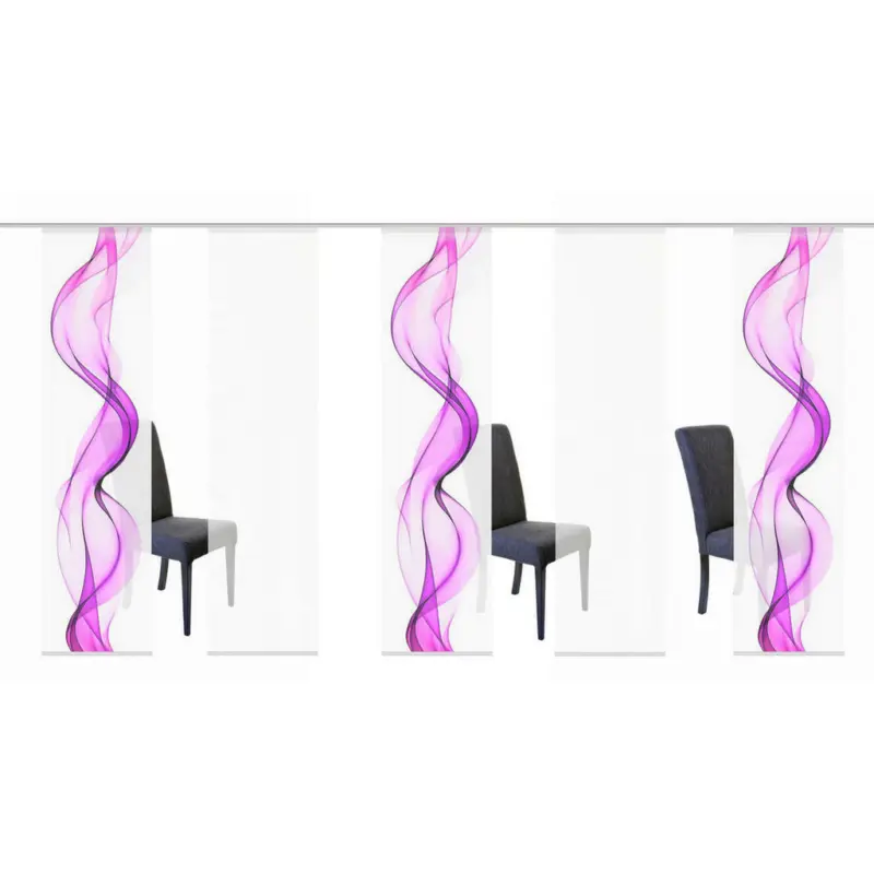 Flächenvorhang in Beere halbtransparent