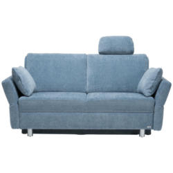 Schlafsofa in Chenille Blau, Petrol