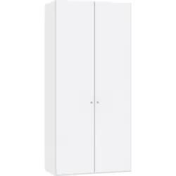 Drehtürenschrank in Weiß