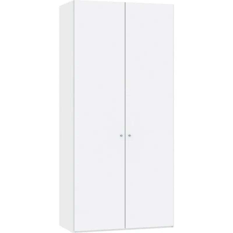 Drehtürenschrank in Weiß