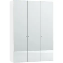 Drehtürenschrank in Weiß