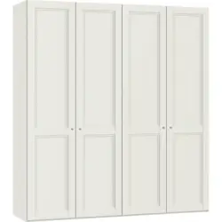 Drehtürenschrank in Weiß