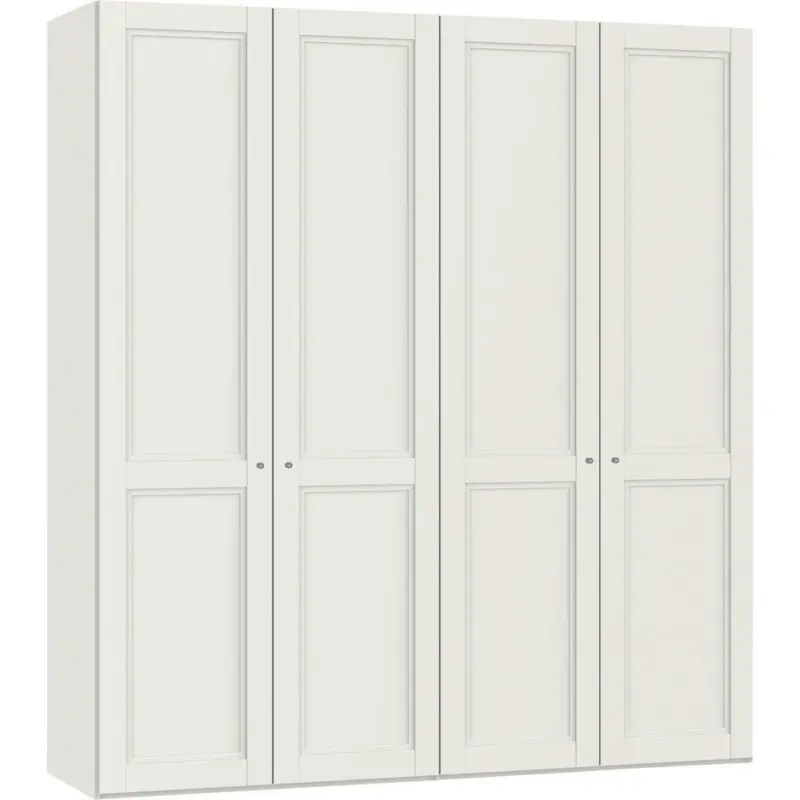 Drehtürenschrank in Weiß