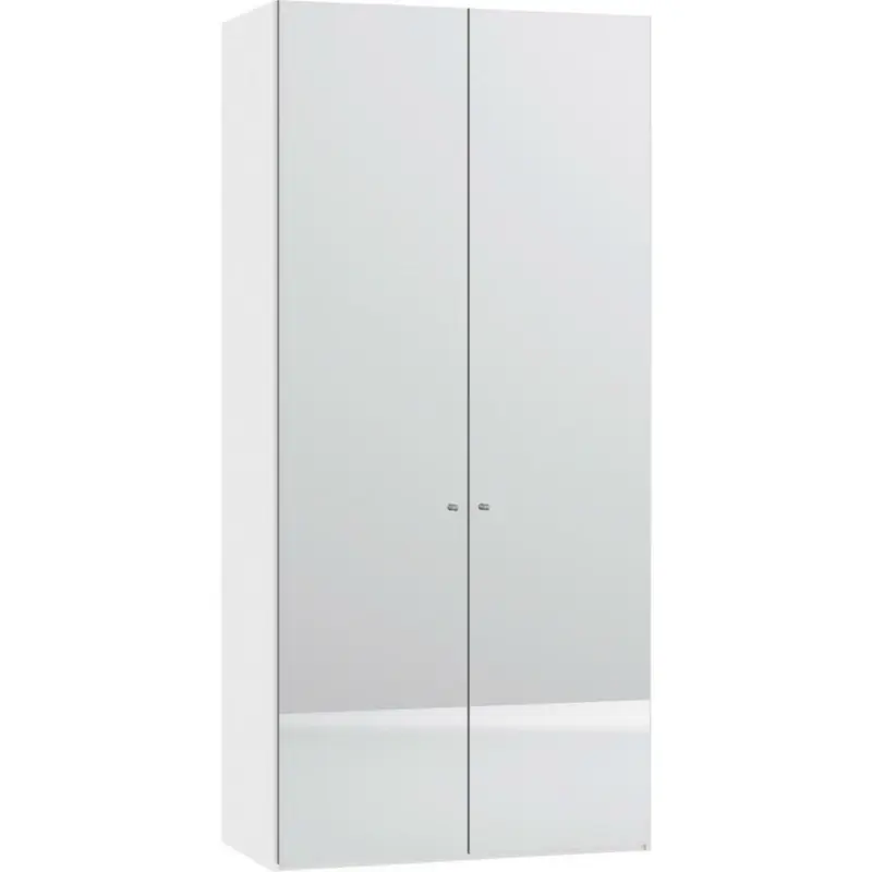 Drehtürenschrank in Weiß