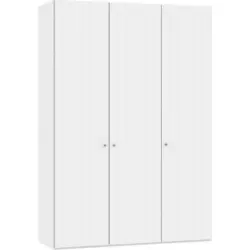 Drehtürenschrank in Weiß