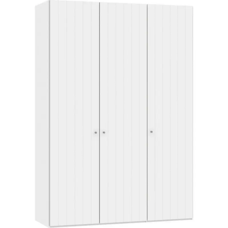 Drehtürenschrank in Weiß