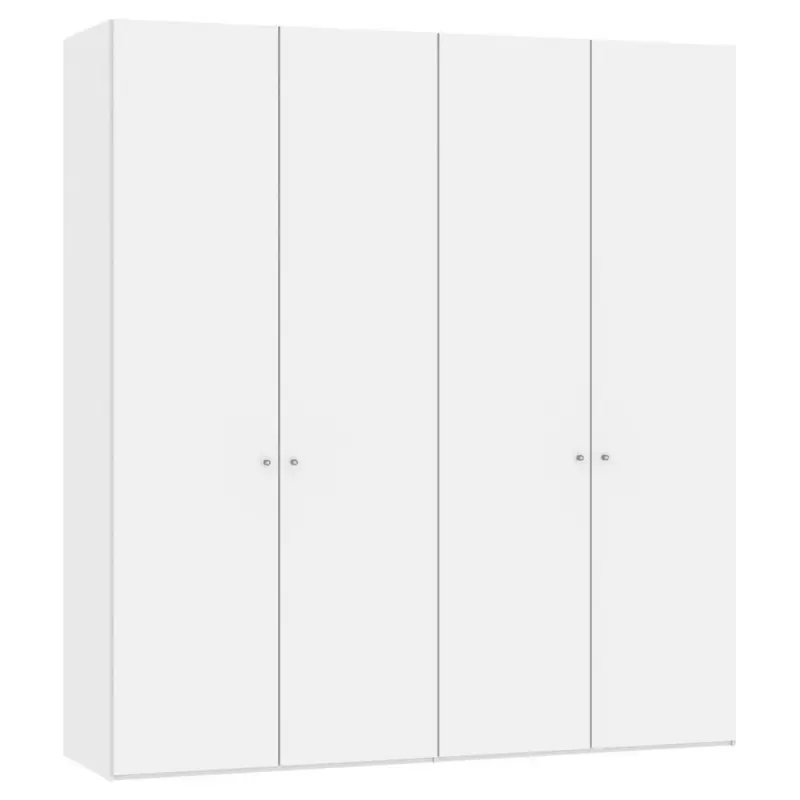 Drehtürenschrank in Weiß