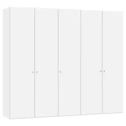 Drehtürenschrank in Weiß