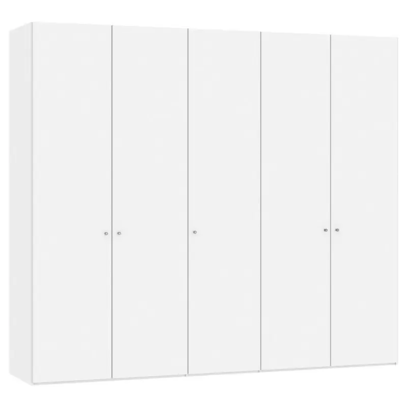 Drehtürenschrank in Weiß