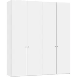 Drehtürenschrank in Weiß