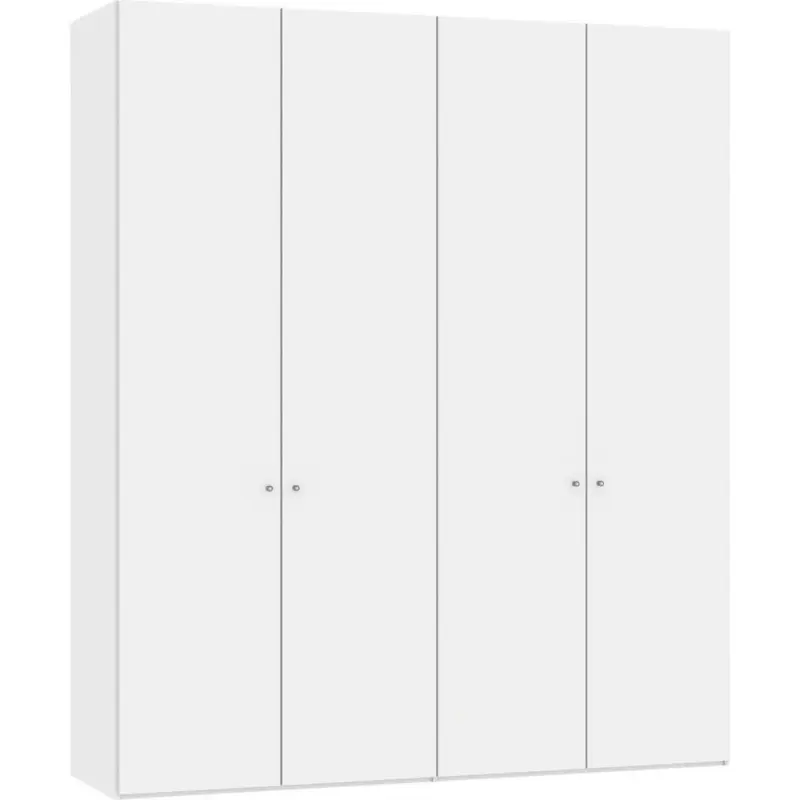 Drehtürenschrank in Weiß