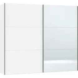 Schwebetürenschrank in Weiß