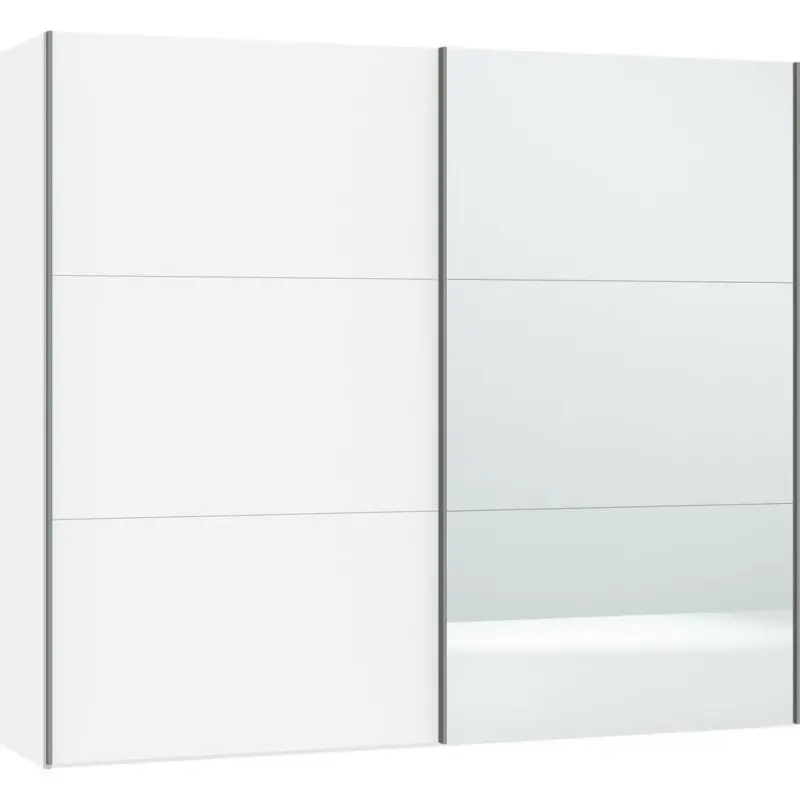 Schwebetürenschrank in Weiß