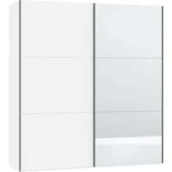 Schwebetürenschrank in Weiß