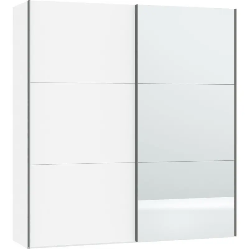 Schwebetürenschrank in Weiß