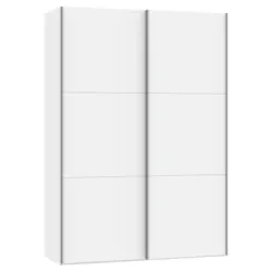 Schwebetürenschrank in Weiß