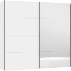 Schwebetürenschrank in Weiß