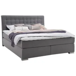 Boxspringbett 180/200 cm in Grau