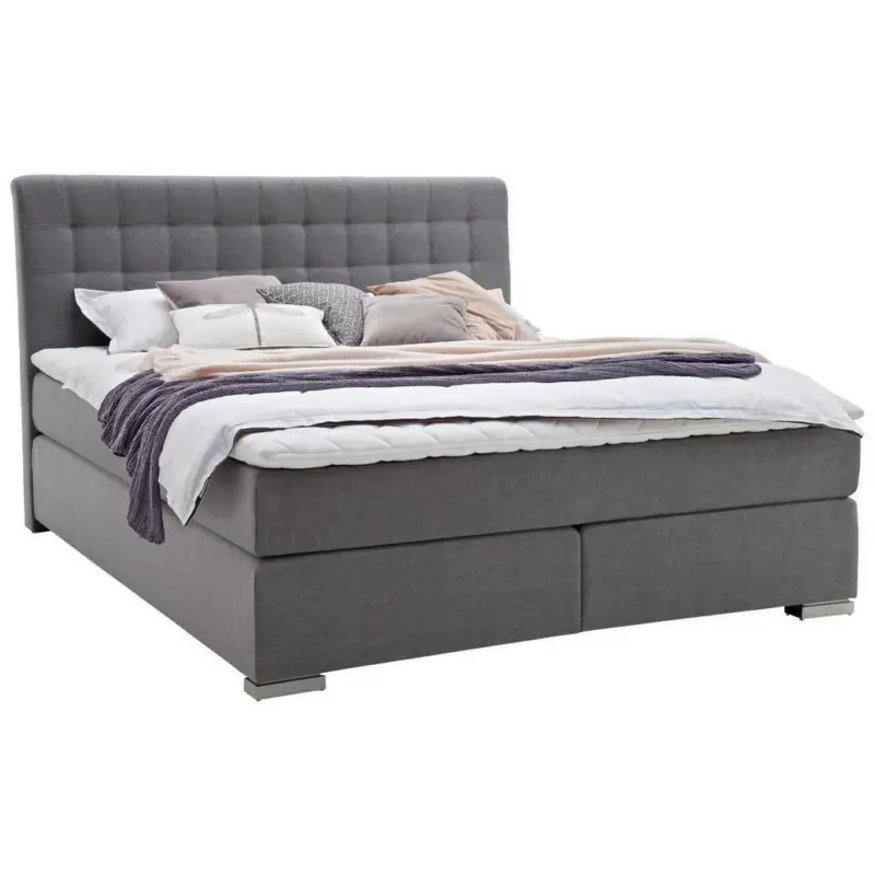 Boxspringbett 180/200 cm in Grau