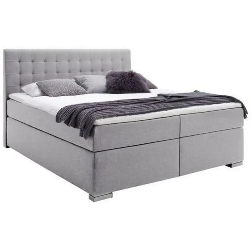 Boxspringbett 180/200 cm in Grau