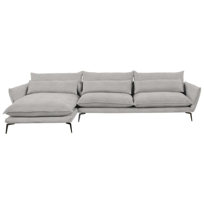 Ecksofa in Webstoff Beige