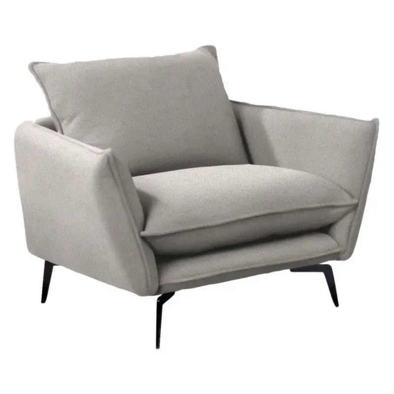 Sessel in Webstoff Creme