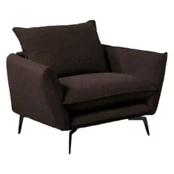 Sessel in Webstoff Braun