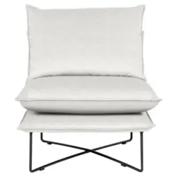 Sessel in Velours Beige