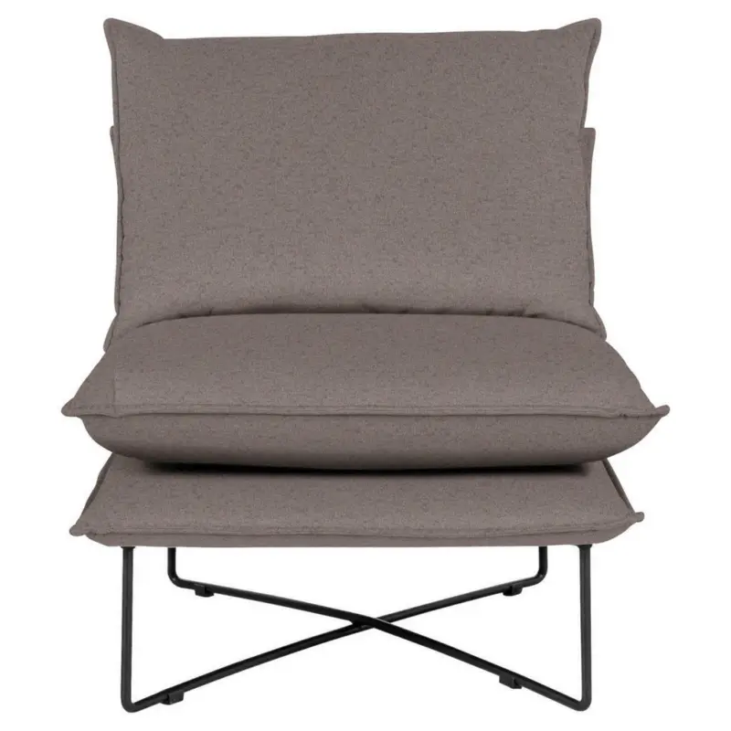 Sessel in Velours Braun