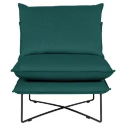 Sessel in Velours Grün