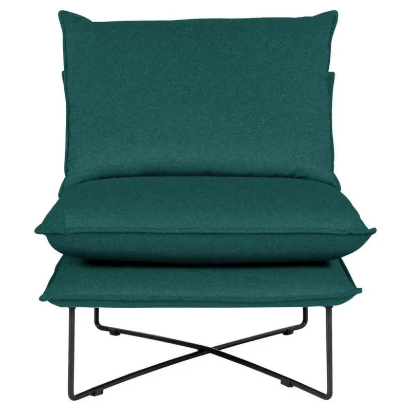 Sessel in Velours Grün