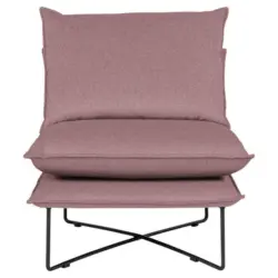 Sessel in Velours Beere