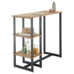 Bartisch in Holz, Metall 120/50/105 cm