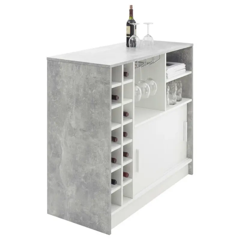 Bartisch in Metall, Holzwerkstoff 110/48/100 cm