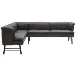 Eckbank 188/274 cm in Anthrazit, Graphitfarben