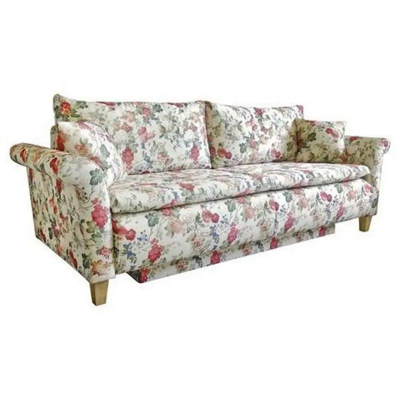 Schlafsofa in Webstoff Multicolor, Naturfarben
