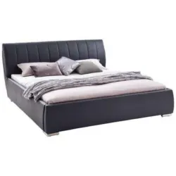 Polsterbett 180/200 cm in Schwarz
