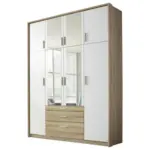 XXXLutz Lauterach - Ihr Möbelhaus bei Bregenz Drehtürenschrank in Klar, Weiß, Sonoma Eiche