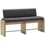 XXXLutz Lauterach - Ihr Möbelhaus bei Bregenz Sitzbank in Metall, Textil, Holzwerkstoff Fichtefarben, Edelstahlfarben, Dunkelblau