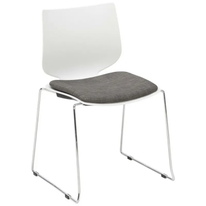 Stuhl in Eisen Webstoff matt