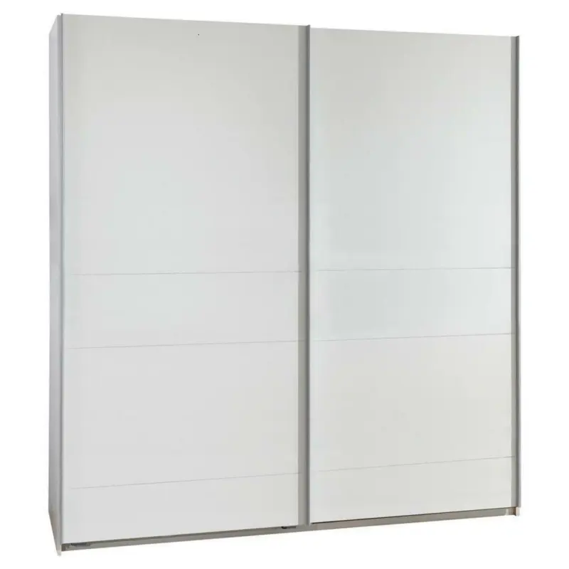 Schwebetürenschrank in Weiß