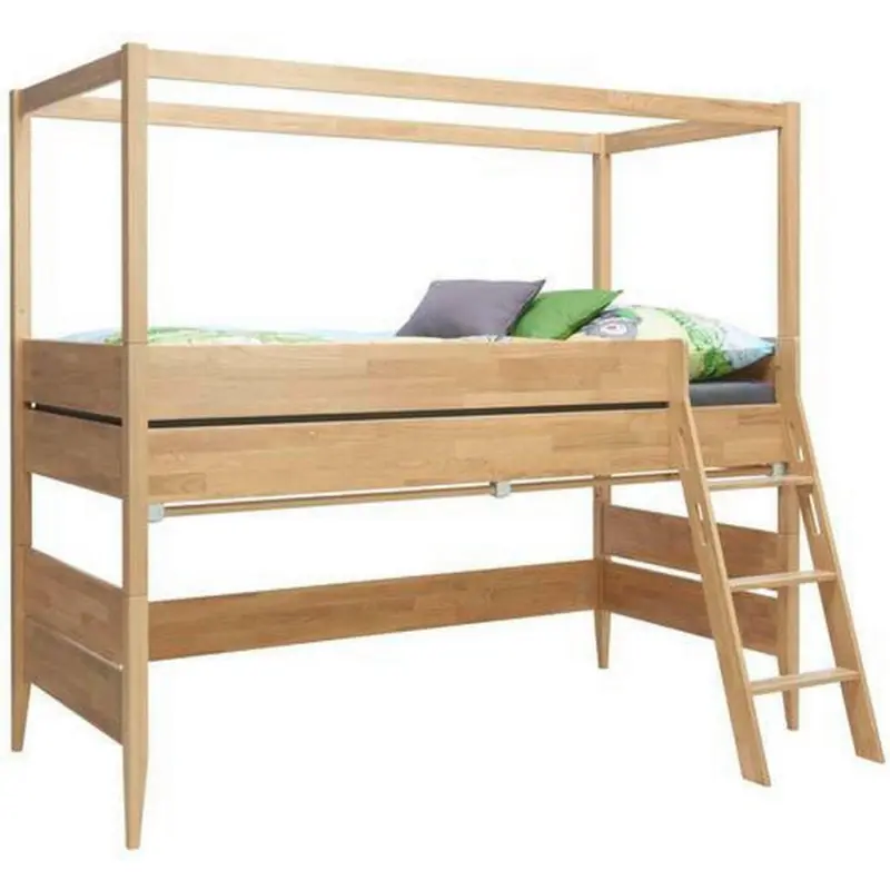 Spielbett 90/200 cm in Eichefarben