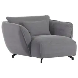 Lesesessel in Flachgewebe Grau