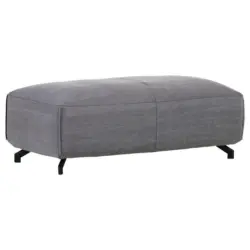 Hocker in Textil Grau