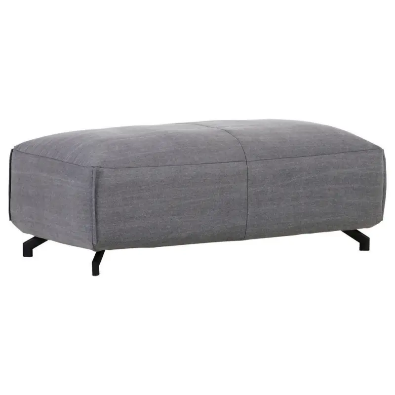 Hocker in Textil Grau