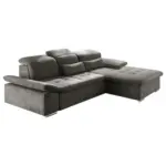 XXXLutz Lauterach - Ihr Möbelhaus bei Bregenz Ecksofa in Mikrovelours Dunkelgrau