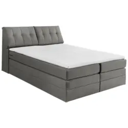Boxspringbett 180/200 cm in Hellgrau